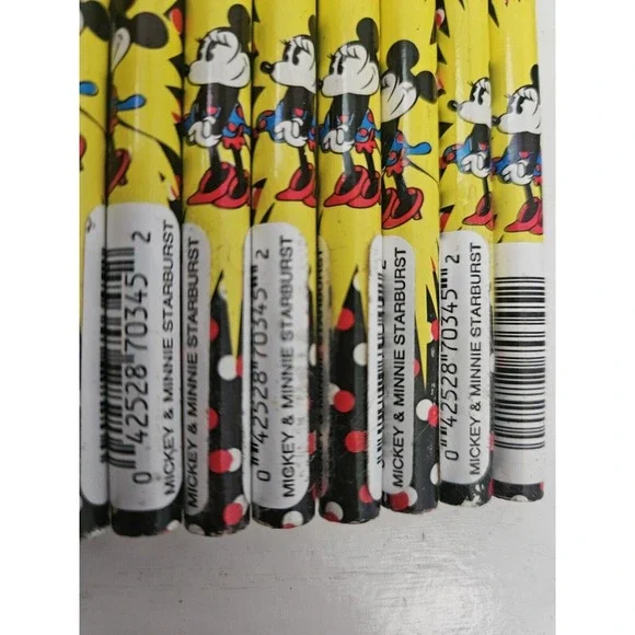 Lot Of 9 Vintage Disney Mickey Mouse & Minnie Electric Love Pencil Pentech No. 2 - Picture 5 of 6